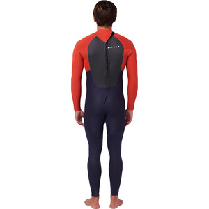 2022 Rip Curl Mens Omega 4/3mm Back Zip Wetsuit 112MFS - Red